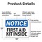 Signmission First Aid Kit Inside, 18 in W x Rectangle, Aluminum OS-2PACK-NS-A-1218-L-12738 - alternate 7